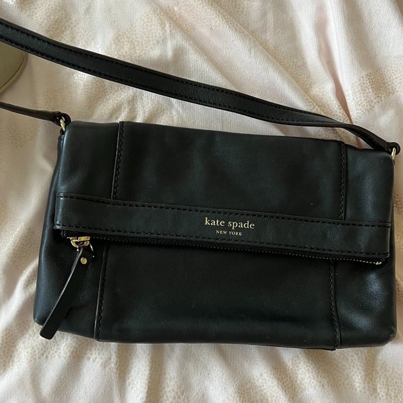 Kate Spade black Fremont Place Julian Leather Crossbody Bag purse *PLZ READ* - Picture 5 of 16